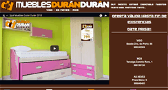 Desktop Screenshot of mueblesduranduran.com