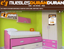 Tablet Screenshot of mueblesduranduran.com